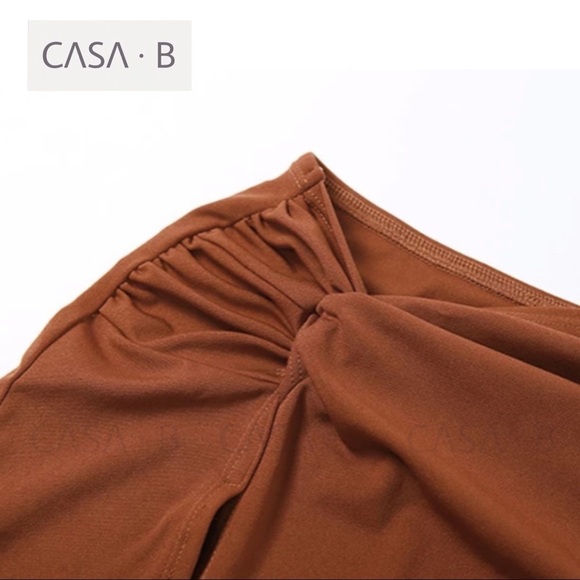 CASA B| Skylar Side Cut-Out High Slit Maxi Dress - Picture 12 of 14